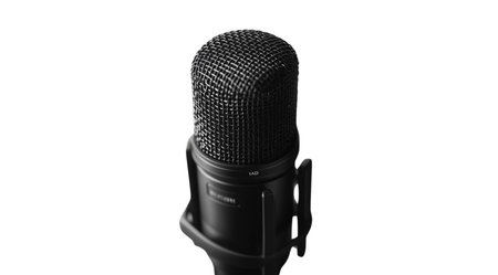 PNG, World Radio Day, microphone, isolated on white background, generated by artificial intelligence, AI.の素材