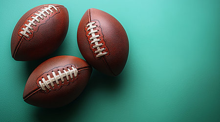 Super Bowl. American football, a ball, created using Generative AI technology.の素材