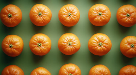 Tangerine, tangerines in a leaf, created using Generative AI technology.の素材