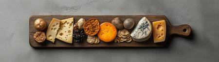 Cheese, cheese slice, on a light background, created by Generative AI technology.の素材