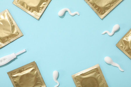 Ovulation, concept of healthcare, medicine and ovulationの写真素材