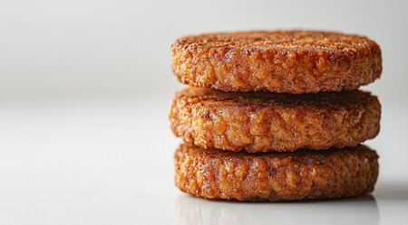 Ai. Ingredients for burgers, meatballs, created using Generative AI technology.の素材