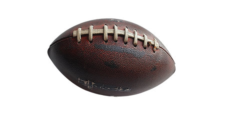 PNG, Super Bowl. American football, a ball isolated on a white background, created with Generative AI technology.の素材