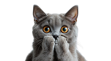 PNG, Cat, Dog + Emotion, created on the basis of artificial intelligence of Generative AI technology.の素材