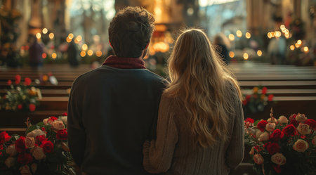 Funeral, mourning, burial ceremony, created with Generative AI technology.の素材