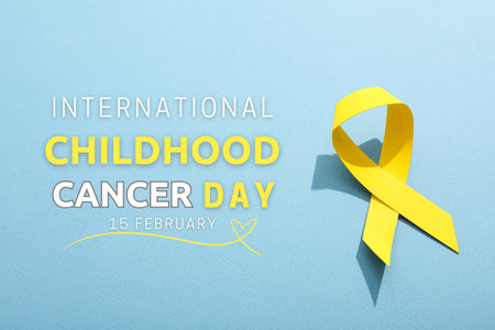 Childhood Cancer Day, a tape created using Generative AI technology.の写真素材