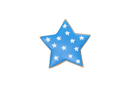 PNG, Cookies in the shape of a star, isolated on white background