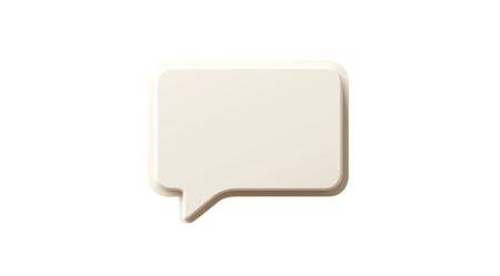 A versatile blank speech bubble sticker design ideal for adding personalized text or messages in...