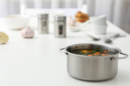 Vegetable soup, homemade healthy nutrition, healthy lifestyle