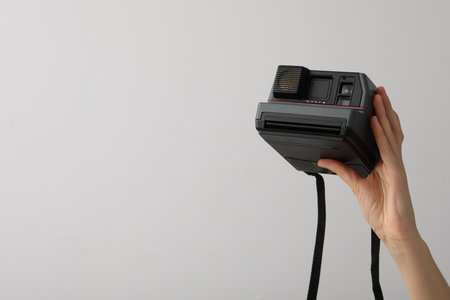 Retro camera, photo shooting on retro camera