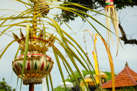 Bali displays colorful decorations for local cultural events