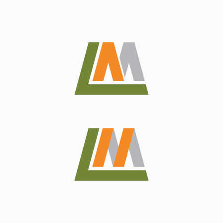 Letter A and E logo vector design gradient colorのイラスト素材