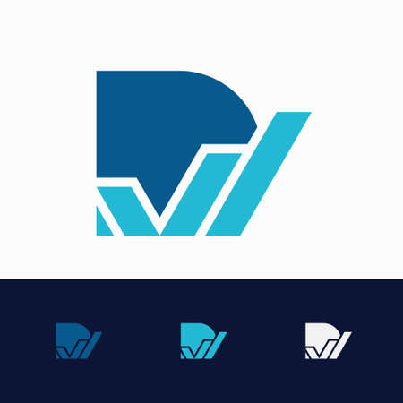 Shield Letter V logo vector design illustrationのイラスト素材