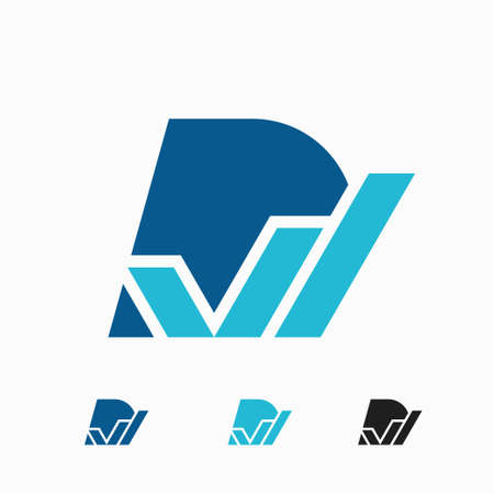 Shield Letter V logo vector design illustrationのイラスト素材