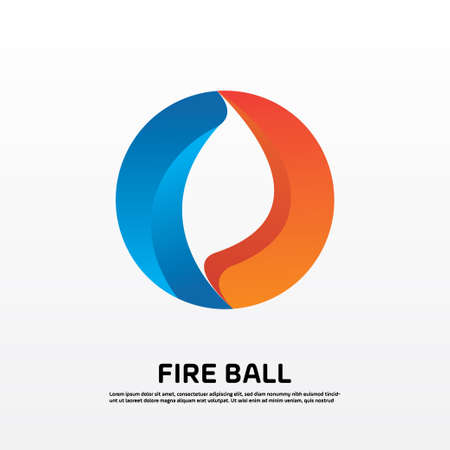 Candle light vector design illustration with green and orange colorのイラスト素材