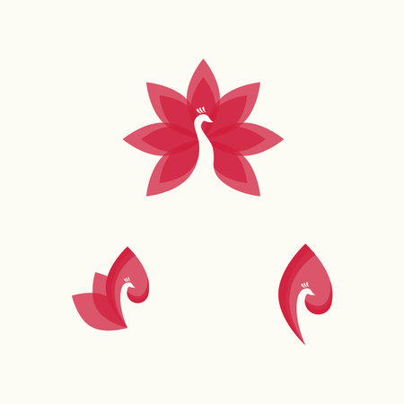 Letter P concept red black vector illustrationのイラスト素材