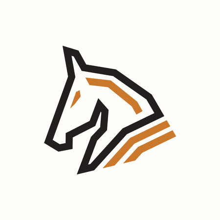 Letter H X black orange vector concept illustrationのイラスト素材