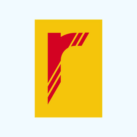 Letter R  design illustration templateのイラスト素材