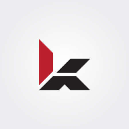 Letter K vector design illustrationsのイラスト素材
