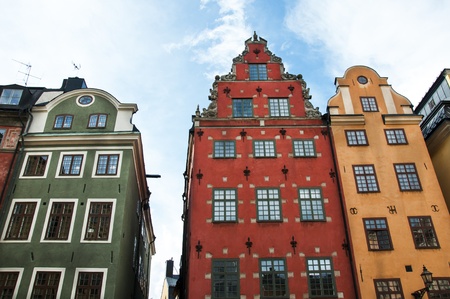 Stortorget place in Gamla stan, Stockholmの写真素材