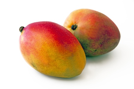 mango on white backgroundの写真素材
