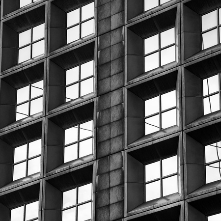windows in a modern offices building