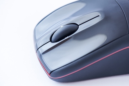 Wireless computer mouse isolated on white background