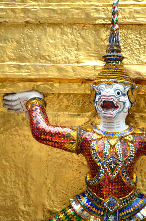 Giant Buddha at Wat Pho Kaew, Bangkokの写真素材