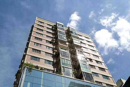 HONG KONG, JUL 5  View of modern building on Victoria island on 5 July 2014 at Hong Kong