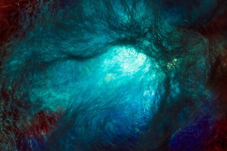 Abstract Concept of Time Travelling Worm Hole in Space, Big Bang or a Neural Network in Living Creaturesの写真素材