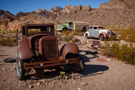 Nelson Ghost Town, Nevada, USA - 4 October, 2019: Nelson Ghost Town, Nelson Cutoff Rd, Searchlight, Nevada, USAのeditorial素材