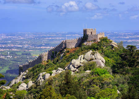 The Moorish castle, Sintra, Portugalのeditorial素材