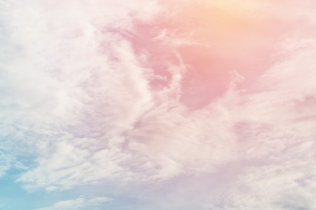 sun and cloud background with a pastel colored