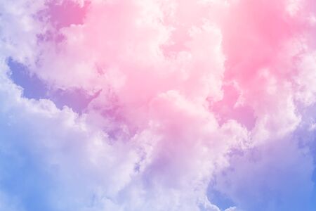 cloud background with a pastel colored gradientの写真素材
