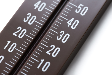 Weather Thermometer Isolated on White Background