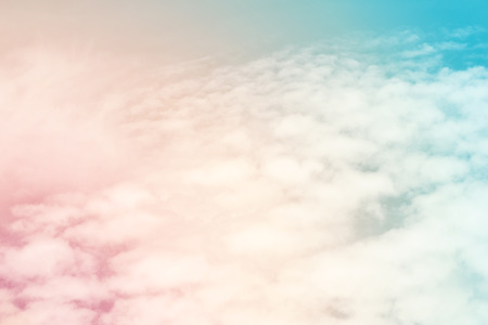 Sun and cloud background with a pastel colored
