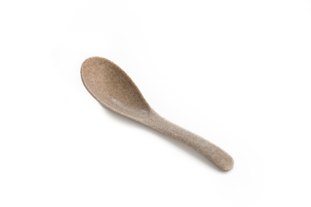 Spoon Japan on isolated on white backgroundの写真素材