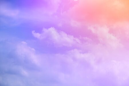 cloud background with a pastel colourの写真素材