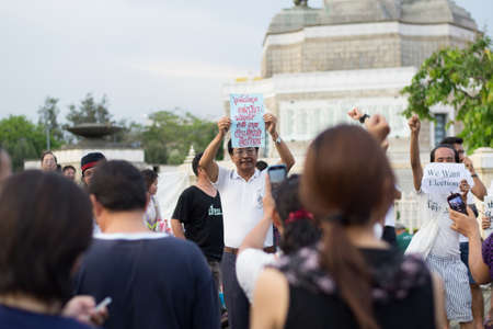 Anti coup in Thailandのeditorial素材