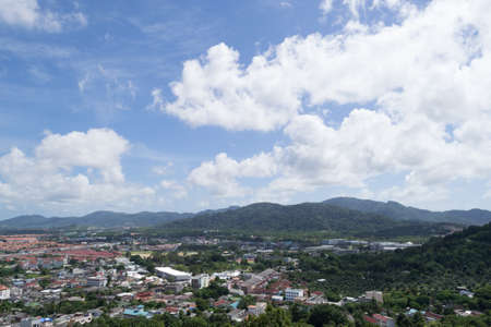 Phuket view at Khaorang hillの写真素材