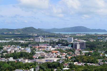 Phuket view at Khaorang hillの写真素材