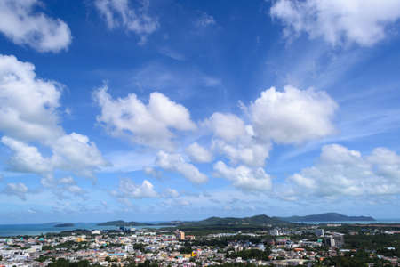 Phuket view at Khaorang hillの写真素材