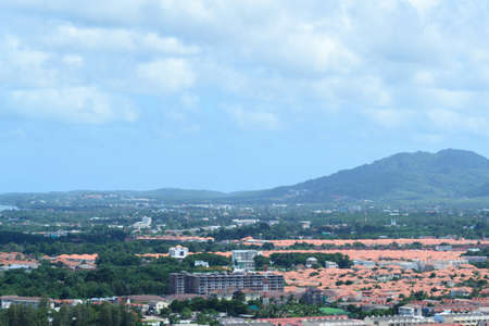 Phuket view at Khaorang hillの写真素材