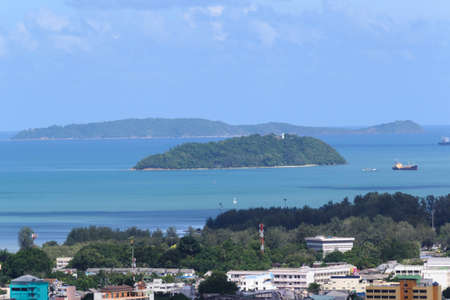 Phuket view at Khaorang hillの写真素材