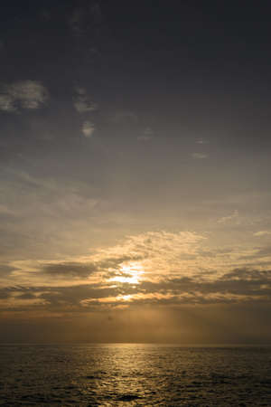Sunset on the Andaman Sea, Cape Promthep, Phuket, Thailandの写真素材