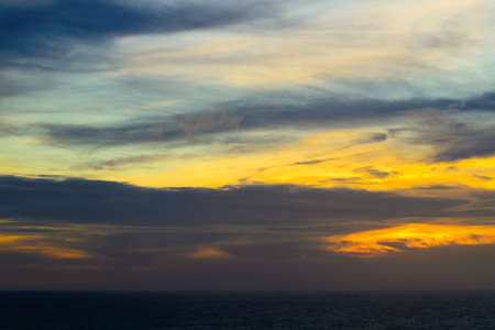 Sunset on the Andaman Sea, Cape Promthep, Phuket, Thailandの写真素材