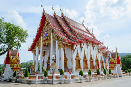 Wat Chalong In Phuket, Thailandの写真素材
