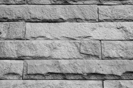 Black and white, Background of brick wallの写真素材
