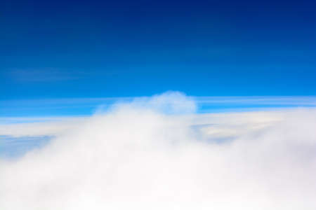 Blue sky with cloud, sky viewの写真素材
