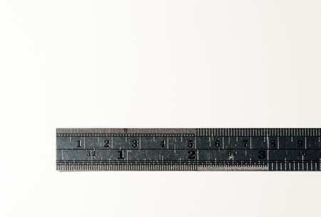 White paper with ruler, background